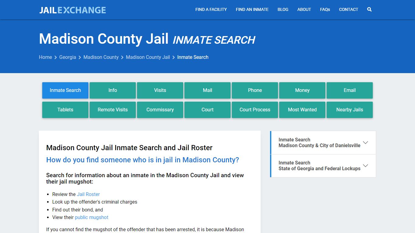 Inmate Search: Roster & Mugshots - Madison County Jail, GA